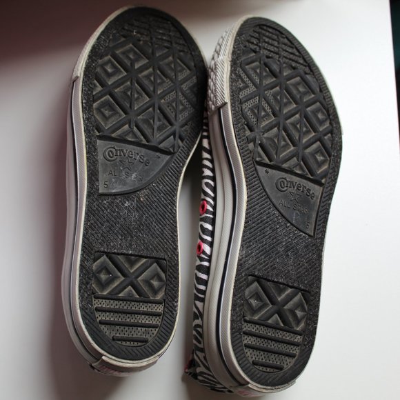 ZEBRA PRINT SLIP ON CONVERSE SHOES - Picture 6 of 6